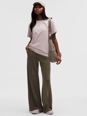 Softstreme Pintuck High-Rise Pant Regular - Olive Brown